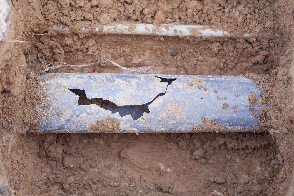 damaged sewer lines